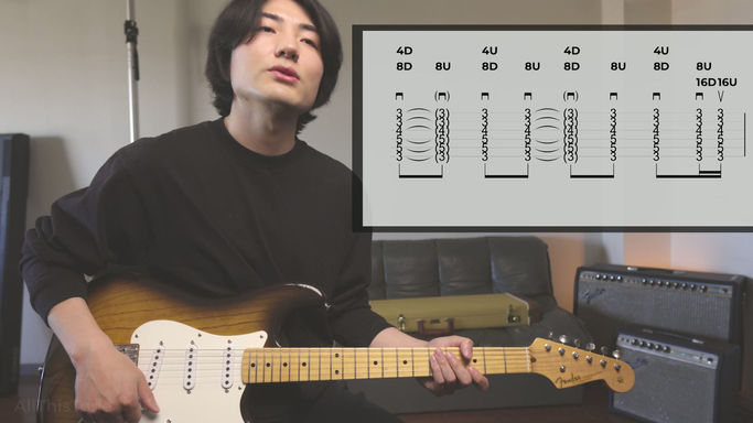 7 グルーヴ曲線 8ストローク 16feel 2